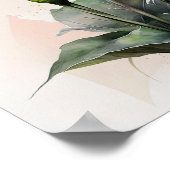 ピンクカラリリリユリフラワーアートプリントポスター ポスター (角)