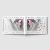 ピンクカラリリリージョ結婚リーズのゲストブック ゲストブック (全面)