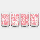 ピンクカラーのプレクチス飲み物用品 ガラス缶 (裏面)