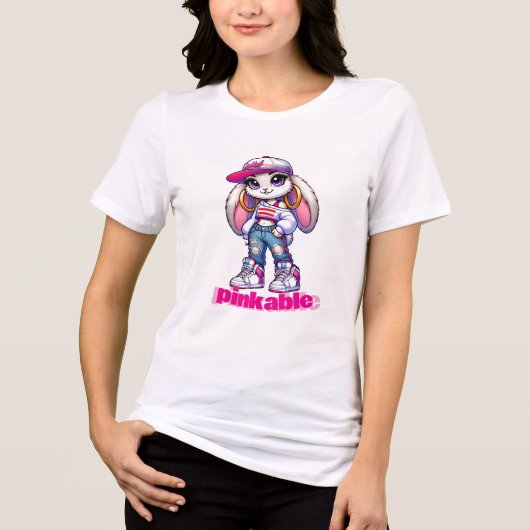 ピンクカラーTシャツ トライブレンドTシャツ (正面)