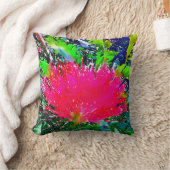 ピンクカリアンドラパフ クッション (ブランケット)