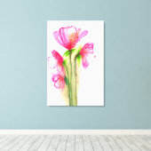 ピンクカルテット キャンバスプリント (インサイチュ (ウッドフロア))