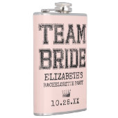 ピンクカレジタチームブライドバチェロレッテ フラスク (右)