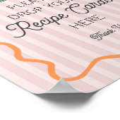 ピンクカワイイ メインスクイーズ シトラス  レシピをシェア ポスター (角)