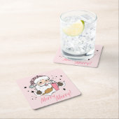 ピンクカワイサンタブージェサンタw/スタンリーベルトバッグ スクエアペーパーコースター (インサイチュ)