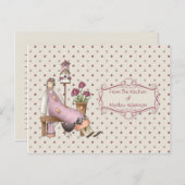 ピンクカントリーキッチンレシピカード ポストカード (正面/裏面)