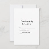 ピンクカントリーバラとカウボーイブーツウェスタン結婚ズ 出欠カード (裏面)