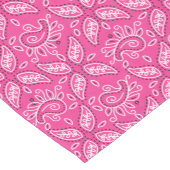ピンクカントリーペイズリーパターンテーブルランナー ショートテーブルランナー (コーナー)