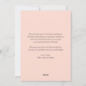 ピンクカントリー素朴スクリプト |ホリデーフォトカード シーズンカード (裏面)