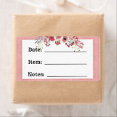 ピンクカントリー フラワル 食品ラベル  缶詰・食料品保管ラベル ラベル (インサイチュ)