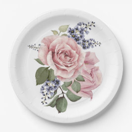 ピンクカントリー Rose ペーパープレート