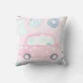 ピンクカーアイアート クッション (裏面)