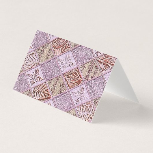 ピンクカードのダイヤモンドデザイン (正面)