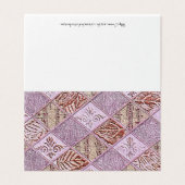 ピンクカードのダイヤモンドデザイン (外部フラット)