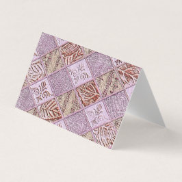 ピンクカードのダイヤモンドデザイン