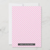 ピンクカーニバルサーカスガールズバースデーパーティー招待状 招待状 (裏面)