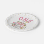 ピンクカーニバルサーカスキッドの誕生日 ペーパープレート (アングル)