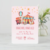 ピンクカーニバルサーカス1stバースデーバッシュ 招待状 (スタンド正面)