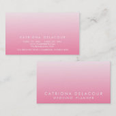 ピンクカーネーショングラデーショングラデーショモダンンの名刺 名刺 (正面/裏面)
