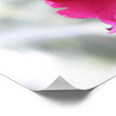 ピンクカーネーションプリント ポスター (角)