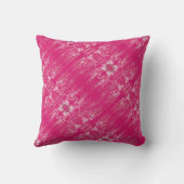 ピンクカーネーション抽象芸術 クッション (裏面)