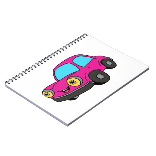 ピンクカー ノートブック (左側)