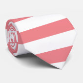 ピンクカ無地のラーストライプズバケーションサマー ネクタイ (ロール)