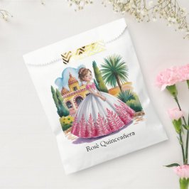 ピンクガウンとホワイトガウンに身を包んだキンセアニラの少女 フェイバーバッグ