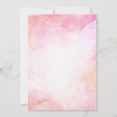 ピンクガネシャロータス結婚インディアンテンプレート 招待状 (裏面)