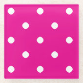 ピンクガラスコースター ガラスコースター (正面)