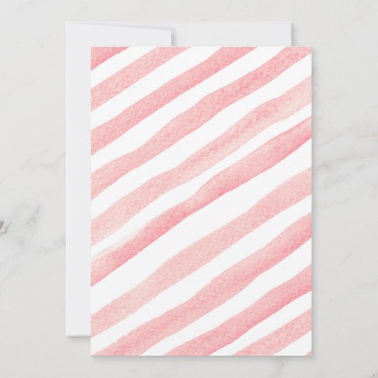 ピンクガレンティーズデイパーティーブランチ夕食バレンタイン 招待状 (裏面)