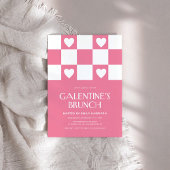 ピンクガレンティーヌデイパーティー 招待状