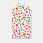 ピンクガンボールマシンキャンディバブルガムありがとう ギフトタグ (裏面)