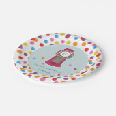 ピンクガンボールマシンキャンディバブルガム誕生日 ペーパープレート (アングル)