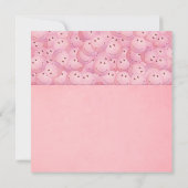 ピンクガンボール機フラットグリーティングカード カード (裏面)