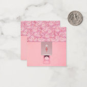 ピンクガンボール機フラットノートカード ノートカード (正面/裏面インサイチュ)