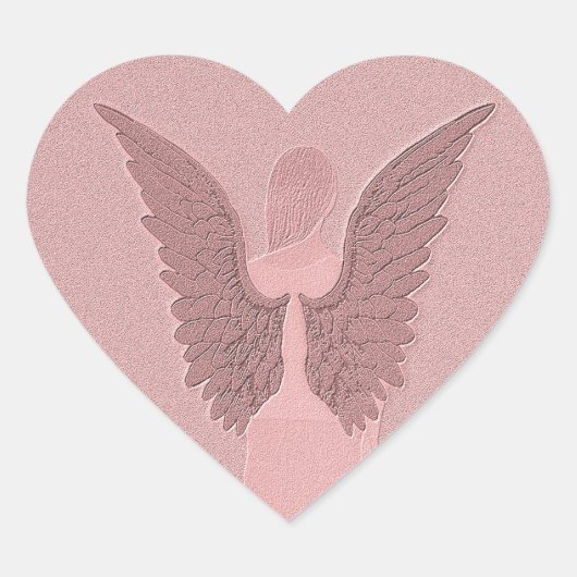 ピンクガーディアンジェル ハートシール (正面)
