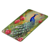 ピンクガーデンの孔雀 マグネット (左側)