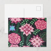 ピンクガーデンアート ポストカード (正面/裏面)
