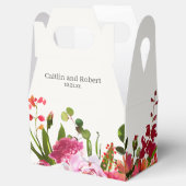 ピンクガーデンウォーターカラー結婚フローラ フェイバーボックス (オープン)