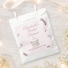 ピンクガーデンティーパーティー ブライダルシャワー フェイバーバッグ