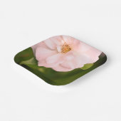 ピンクガーデンバラスクエアデザイナー紙プレート ペーパープレート (傾斜あり)