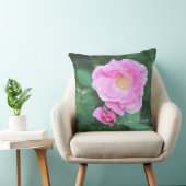 ピンクガーデンバラ枕 クッション (椅子)