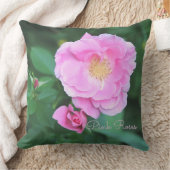 ピンクガーデンバラ枕 クッション (ブランケット)