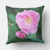 ピンクガーデンバラ枕 クッション (裏面)