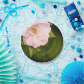 ピンクガーデンバラ ペーパープレート (パーティー)