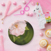 ピンクガーデンバラ ペーパープレート (パーティー)