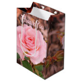 ピンクガーデンバラ ミディアムペーパーバッグ (正面アングル)