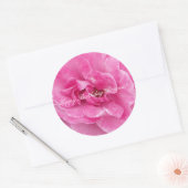 ピンクガーデンバラ ラウンドシール (封筒)