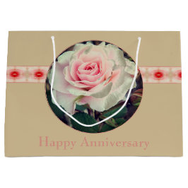 ピンクガーデンバラ ラージペーパーバッグ